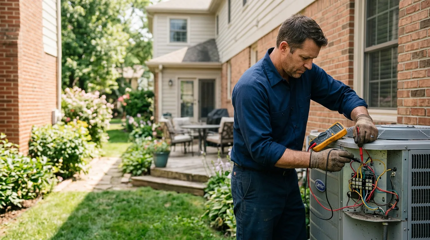 HVAC technician working near Olivia, NC